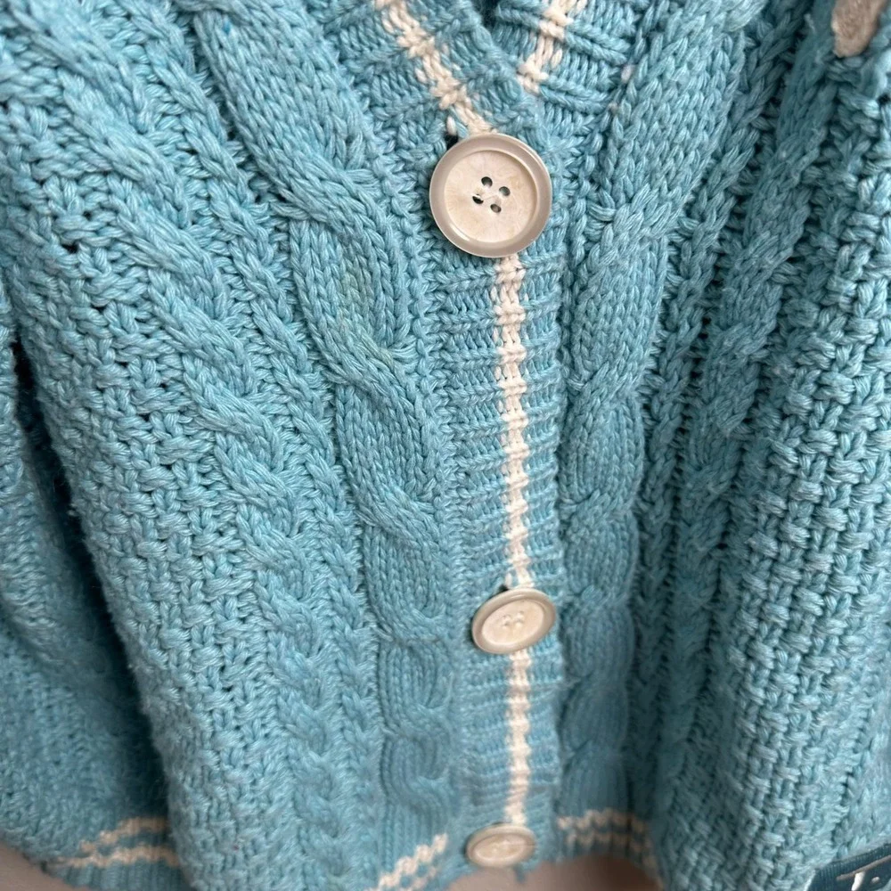 Taylor Swift 1989 Taylor's Version Cardigan M/L Blue Seagull Knit Sweater
